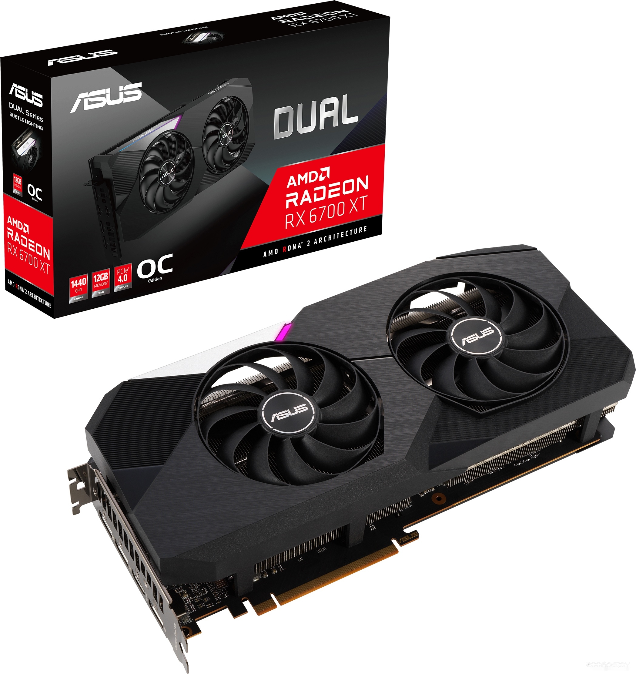 Видеокарта Asus Dual Radeon RX 6700 XT OC Edition DUAL-RX6700XT-O12G, фото 7