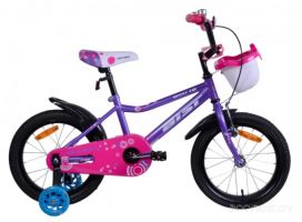 Детский велосипед Aist Wiki 16 (фиолетовый/розовый, 2022)