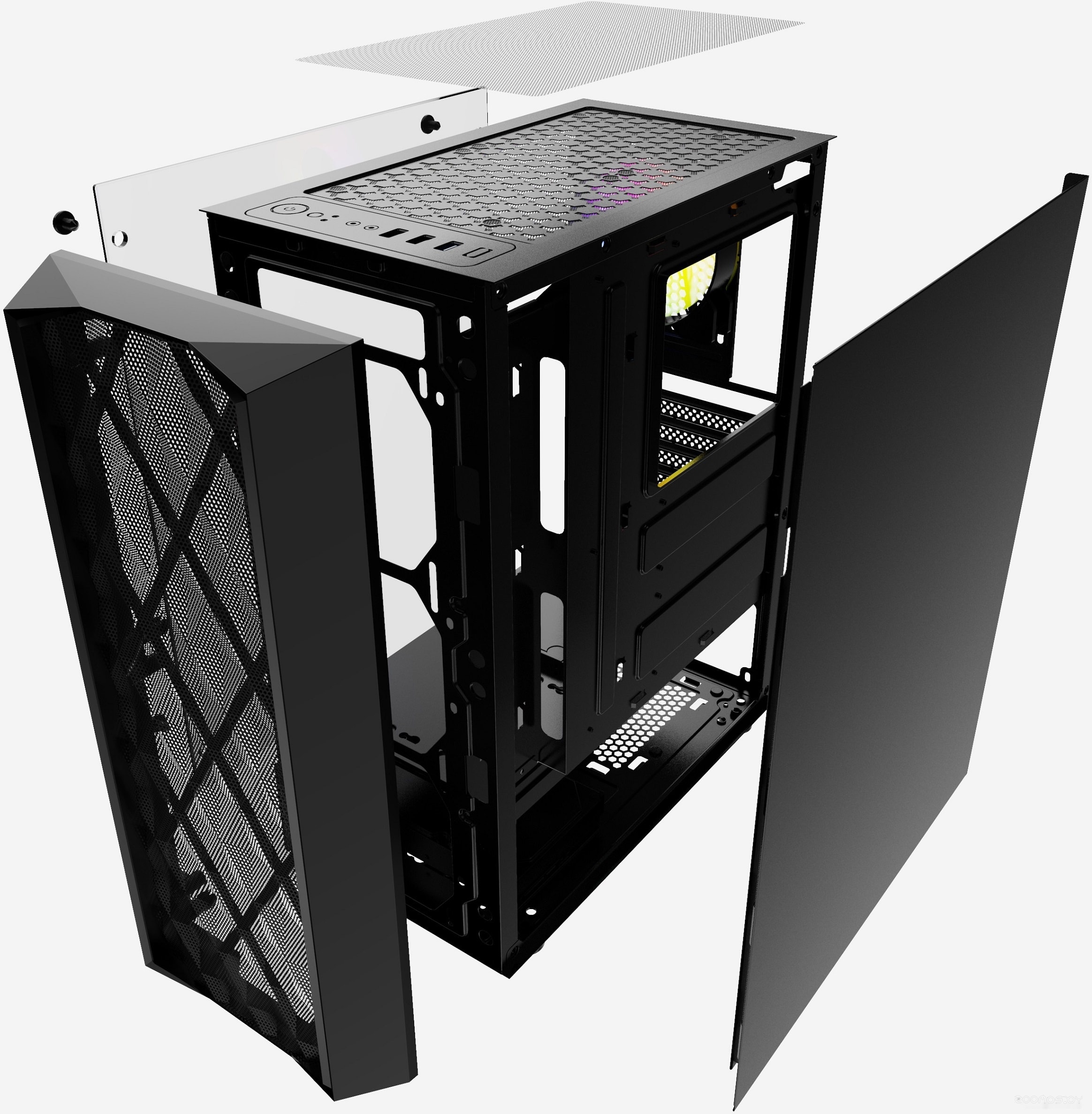 Корпус PowerCase Diamond Mesh LED, фото 4