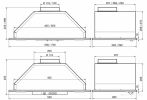 Кухонная вытяжка Elikor Врезной блок 52Н-400-К3Д нерж. сталь