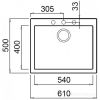 Кухонная мойка Elleci Quadra 102 Bianco G68