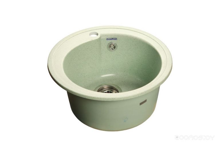 Кухонная мойка GranFest Rondo GF-R450 (салатовый), фото 1