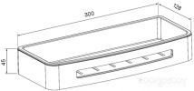 Мебель для ванных комнат IDDIS Полка Optima Home SHE10SPi44
