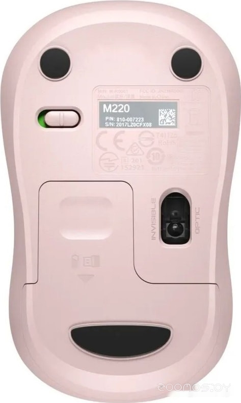 Мышь Logitech M220 Silent (розовый), фото 5