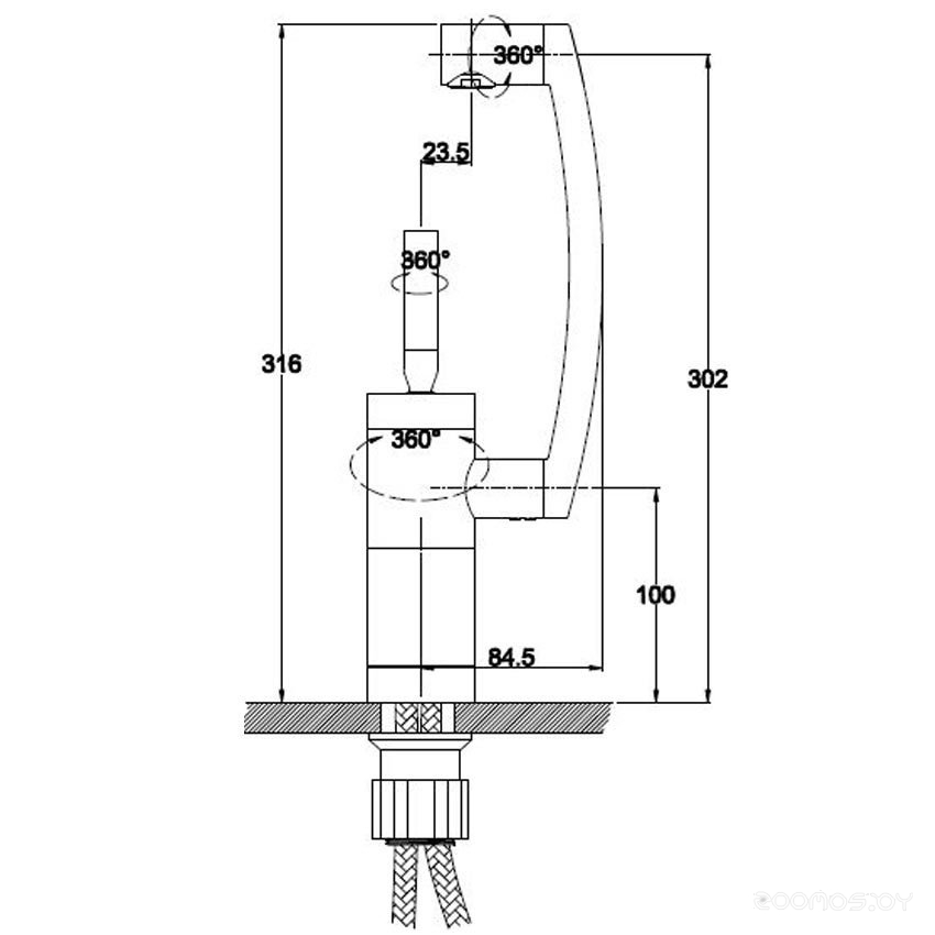 Смеситель Kaiser Merkur 27033, фото 2