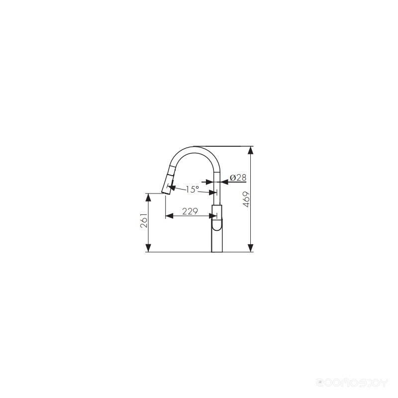 Смеситель Kaiser LINEAR 59044, фото 2