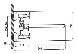 Смеситель Kaiser Crystal 28155, фото 2