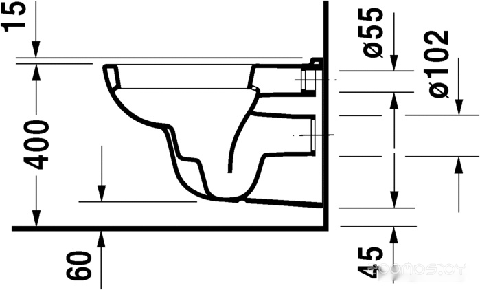 Унитаз Duravit D-code 45350900A1, фото 4