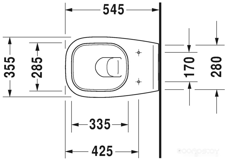 Унитаз Duravit D-code 45350900A1, фото 3