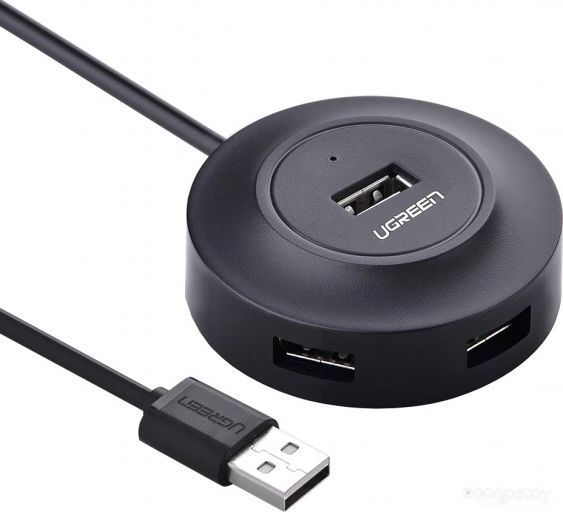 USB-хаб Ugreen CR106 20277 (черный)