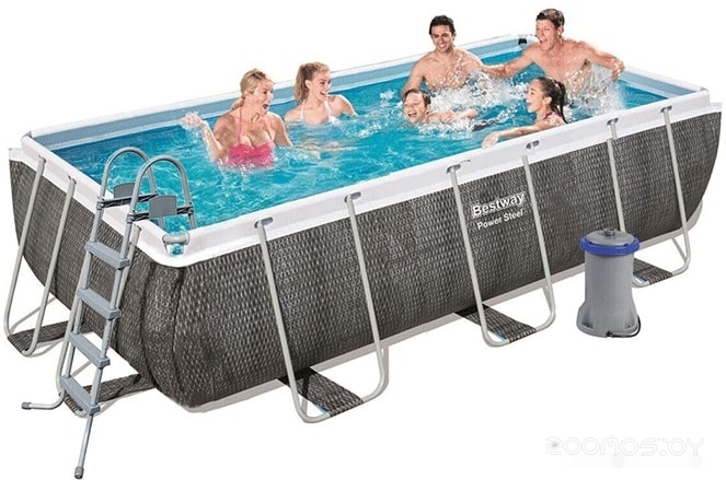 Каркасный бассейн Bestway Power Steel 56996 (488х244х122), фото 4