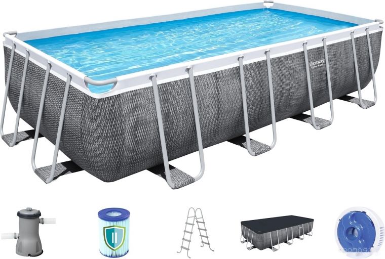Каркасный бассейн Bestway Power Steel 56996 (488х244х122), фото 1