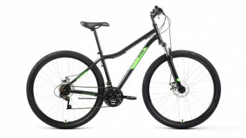Велосипед ALTAIR MTB HT 29 2.0 disc (17, черный/ярко-зеленый, 2022)