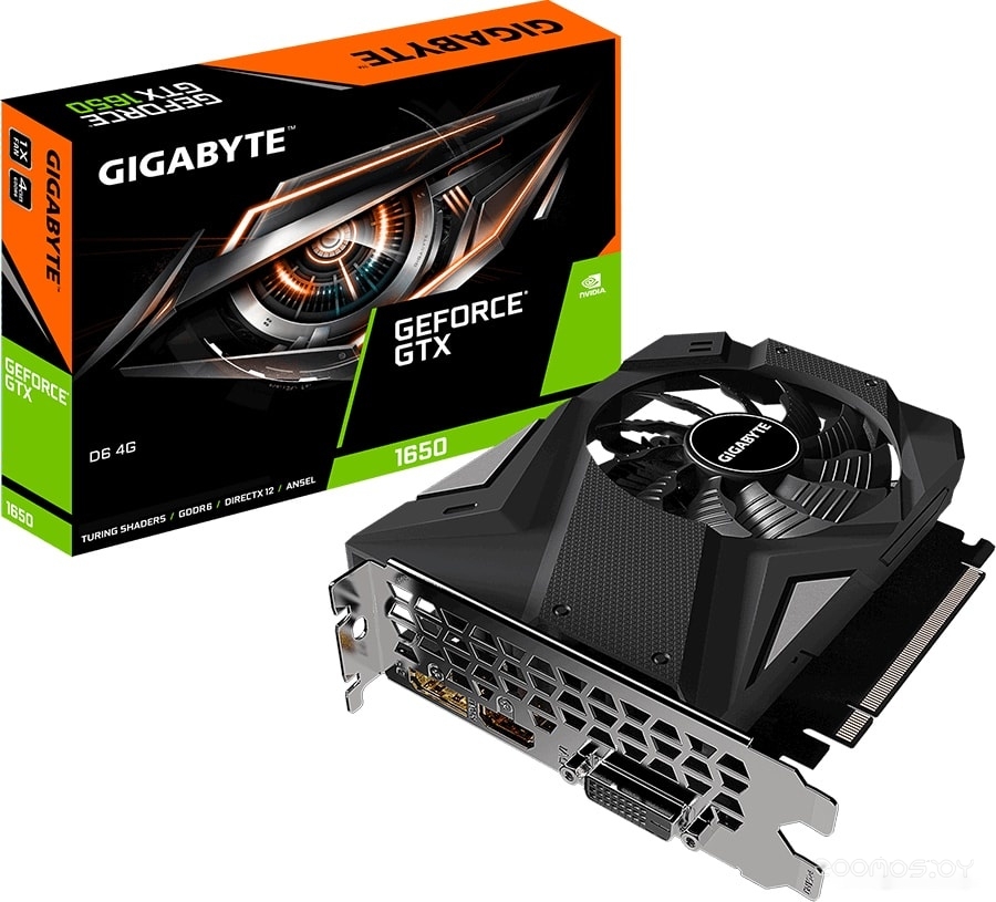 Видеокарта Gigabyte GeForce GTX 1650 D6 (rev. 1.0) 4GB GDDR6 GV-N1656D6-4GD, фото 6