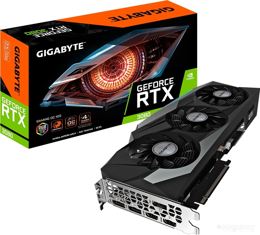 Видеокарта Gigabyte GeForce RTX 3080 Gaming OC 10GB GDDR6X (rev. 2.0), фото 6