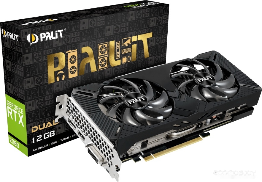 Видеокарта PALIT GeForce RTX 2060 Dual 12GB NE62060018K9-1160C, фото 10