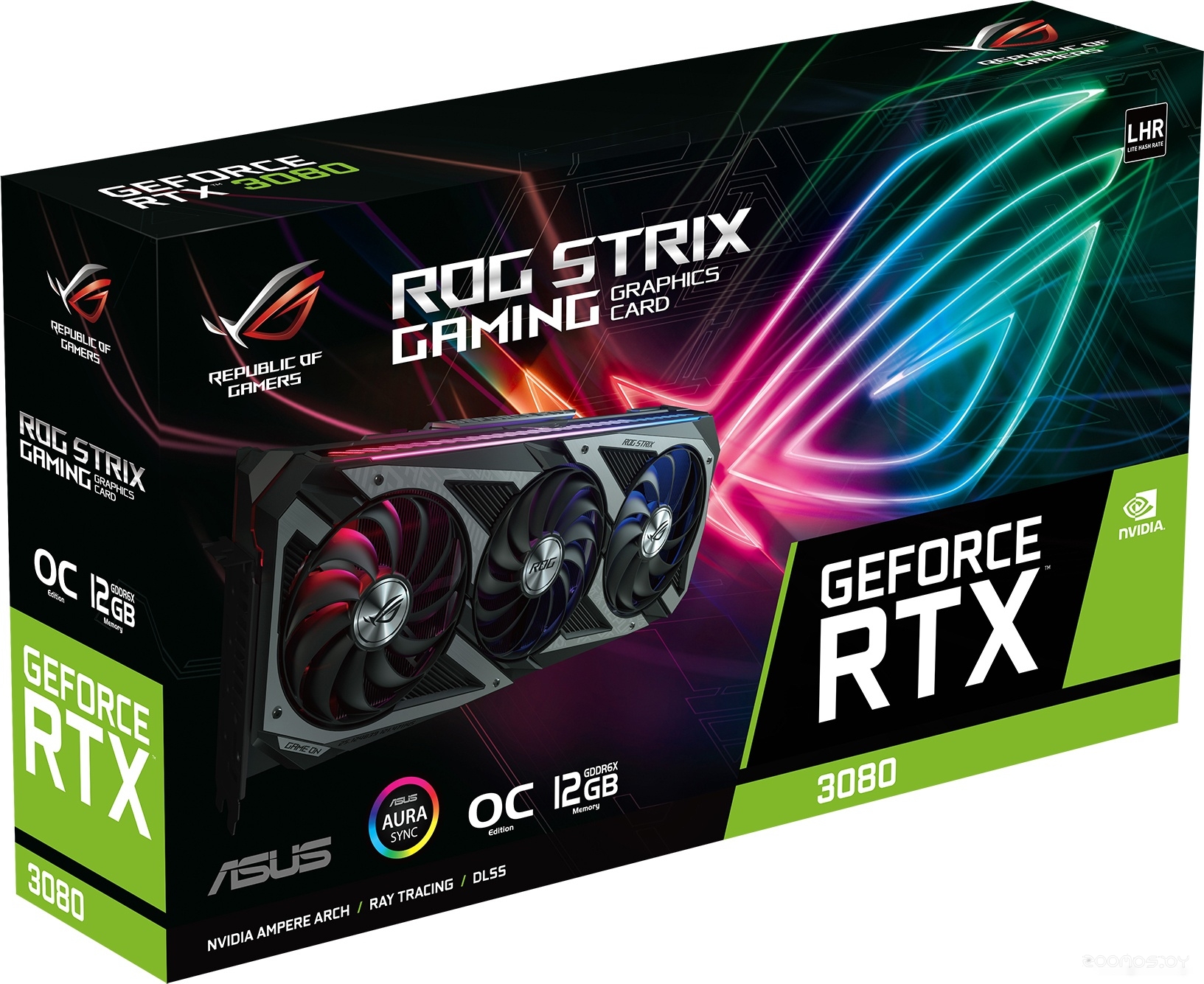 Видеокарта Asus ROG Strix GeForce RTX 3080 OC 12GB GDDR6X ROG-STRIX-RTX3080-O12G, фото 6