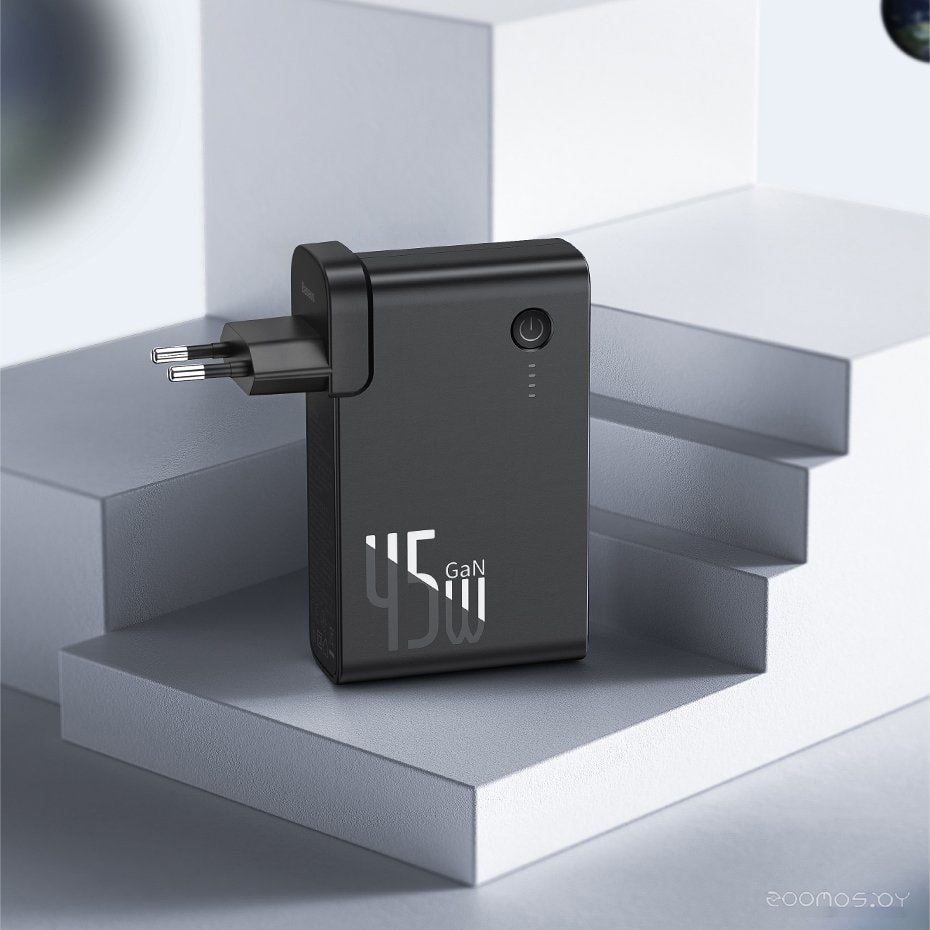 Портативное зарядное устройство Baseus GaN PPNLD-C01 10000mAh (черный), фото 6