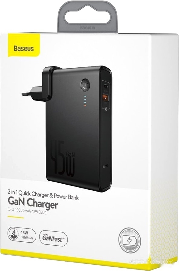Портативное зарядное устройство Baseus GaN PPNLD-C01 10000mAh (черный), фото 7
