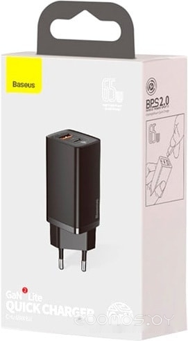 Сетевое зарядное Baseus CCGAN2L-B01, фото 3