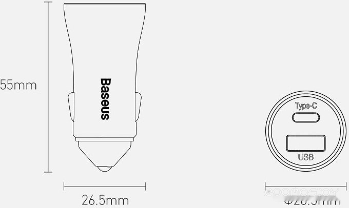 Автомобильное зарядное Baseus CCJD-03, фото 11