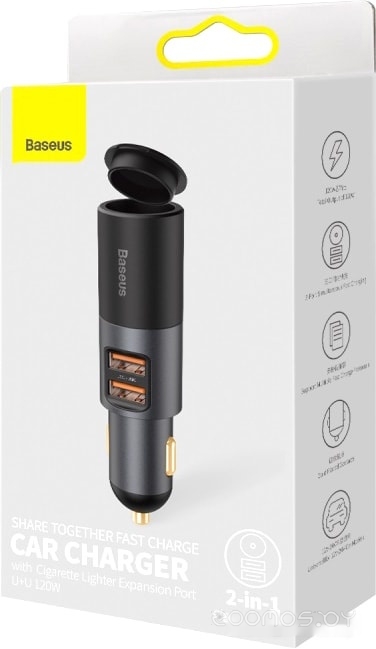 Автомобильное зарядное Baseus CCBT-D0G, фото 8