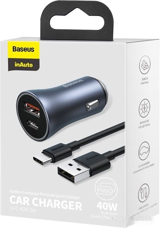 Автомобильное зарядное Baseus TZCCJD-0G, фото 7