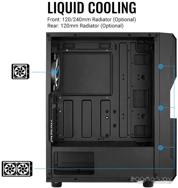 Корпус Aerocool Menace Saturn RGB-G-BK-v1, фото 4