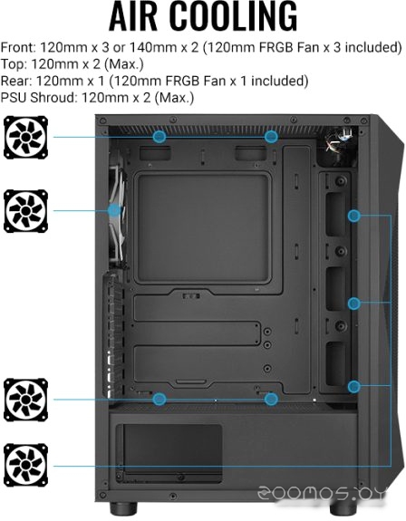 Корпус Aerocool Falcon-A-BK-v1, фото 18