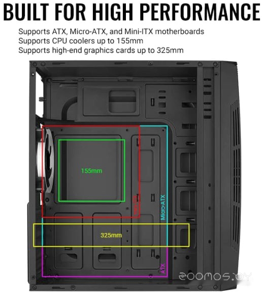 Корпус Aerocool Talon-G-BK-v1, фото 6