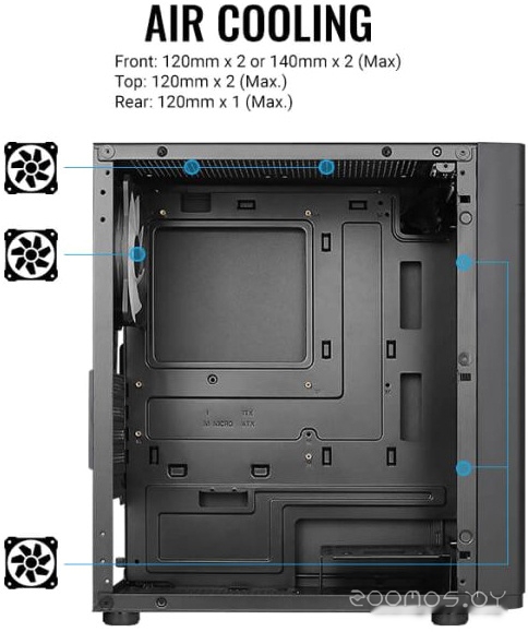 Корпус Aerocool Hexform-G-BK-v1, фото 11