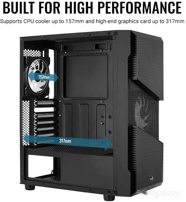 Корпус Aerocool Menace Saturn RGB-G-BK-v1, фото 7