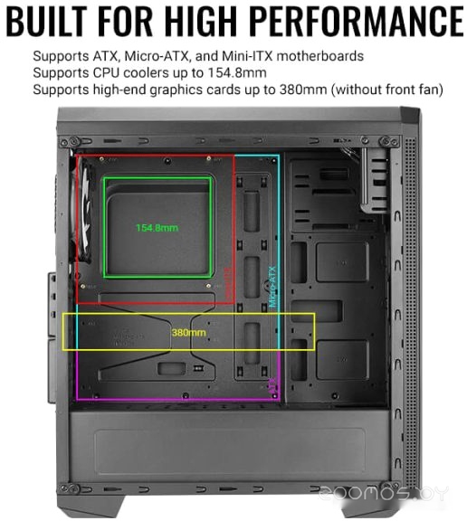 Корпус Aerocool Genesis-A-BK-v1, фото 13