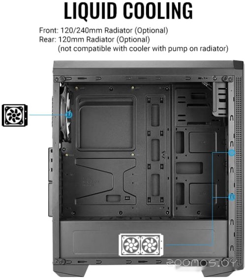 Корпус Aerocool Genesis-A-BK-v1, фото 12