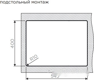 Кухонная мойка Omoikiri 58-2-U/IF IN-R, фото 4