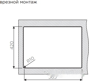 Кухонная мойка Omoikiri 58-2-U/IF IN-R, фото 7