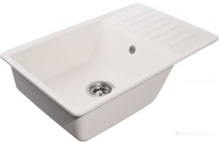 Кухонная мойка GranFest QUARZ GF-ZW72 (белый)