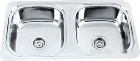 Кухонная мойка Melana MLN-8148S (полированная, глубина чаши 21 см., сталь 0.8 мм.)