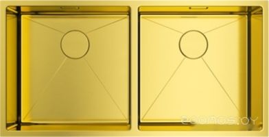 Кухонная мойка Omoikiri Taki 86-2-U/IF LG (светлое золото)