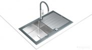 Кухонная мойка Teka Diamond RS15 1B 1D 86 Auto (серый камень)