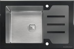 Кухонная мойка Tolero Glass TG-660 (black)