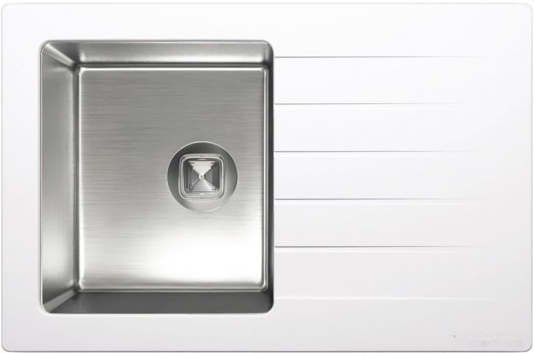 Кухонная мойка Tolero Twist TTS-760 (белый 923), фото 1