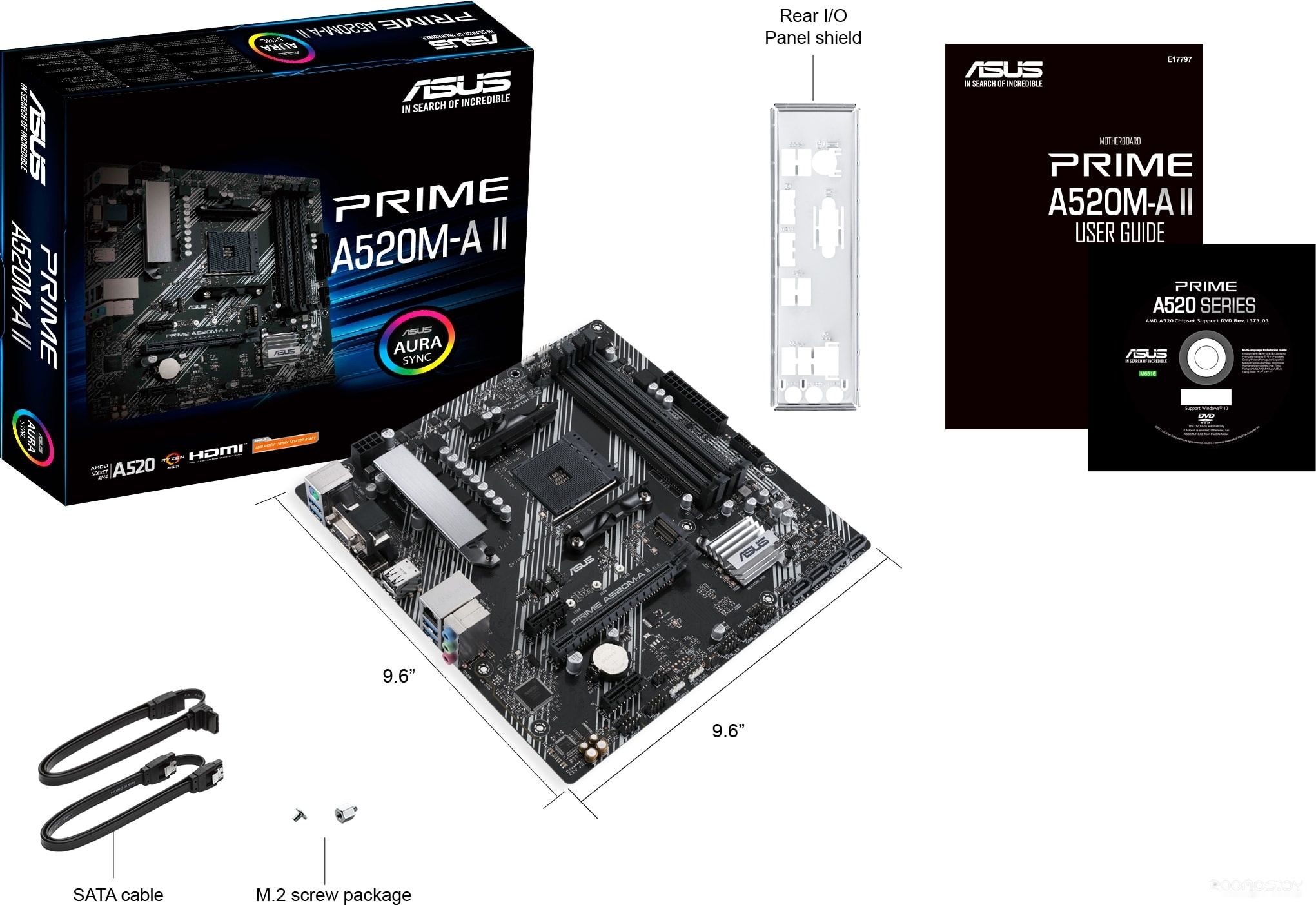 Материнская плата Asus Prime A520M-A II, фото 3