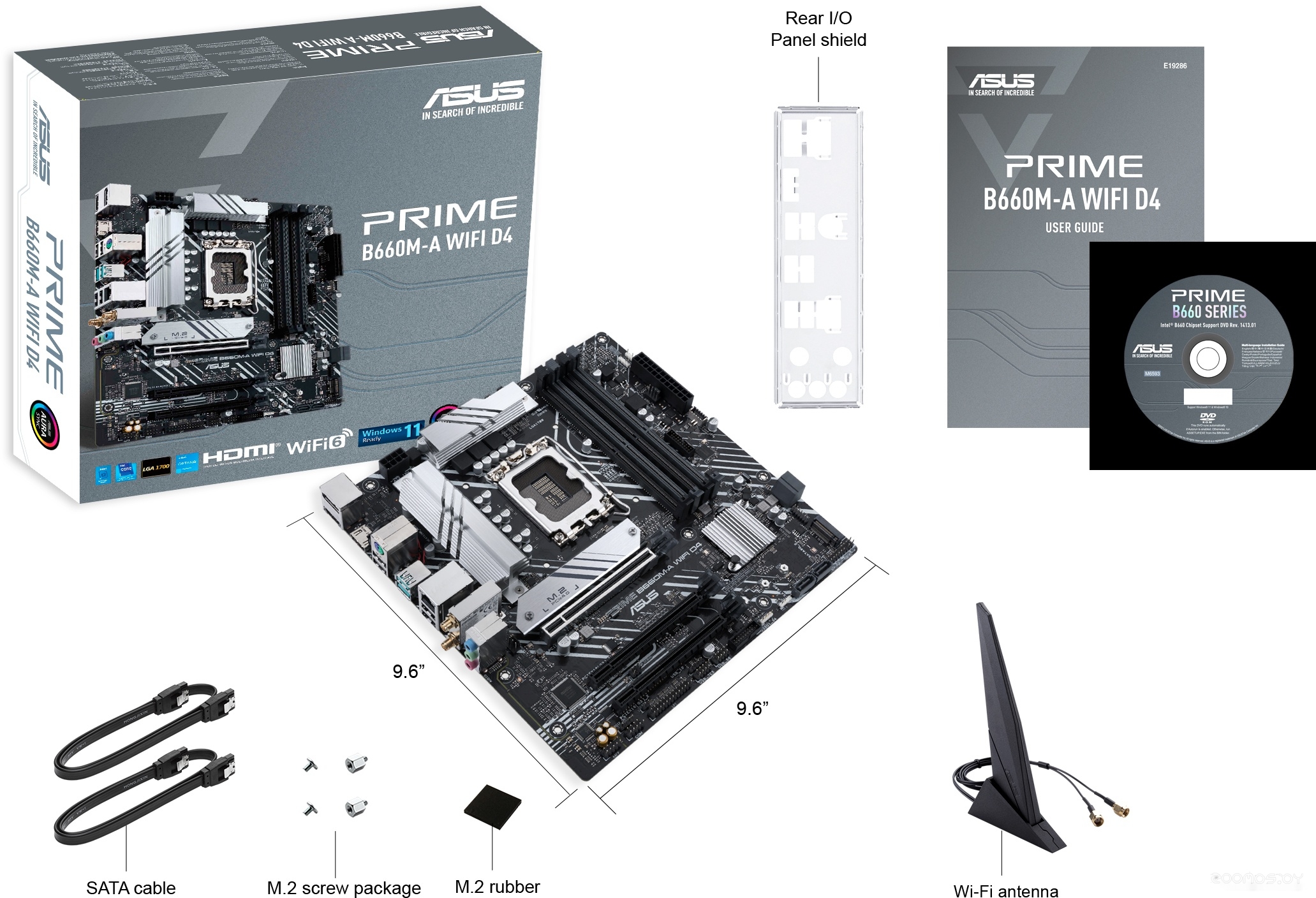 Материнская плата Asus Prime B660M-A WIFI D4, фото 6