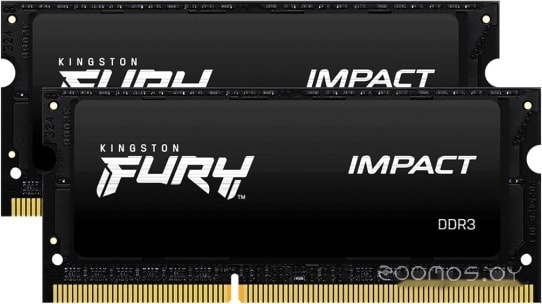 Оперативная память Kingston FURY Impact 2x8GB DDR3 SODIMM PC3-14900 KF318LS11IBK2/16, фото 2