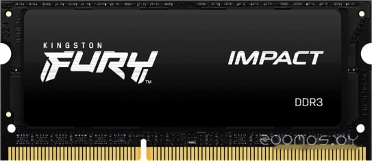 Оперативная память Kingston FURY Impact 2x8GB DDR3 SODIMM PC3-14900 KF318LS11IBK2/16, фото 3