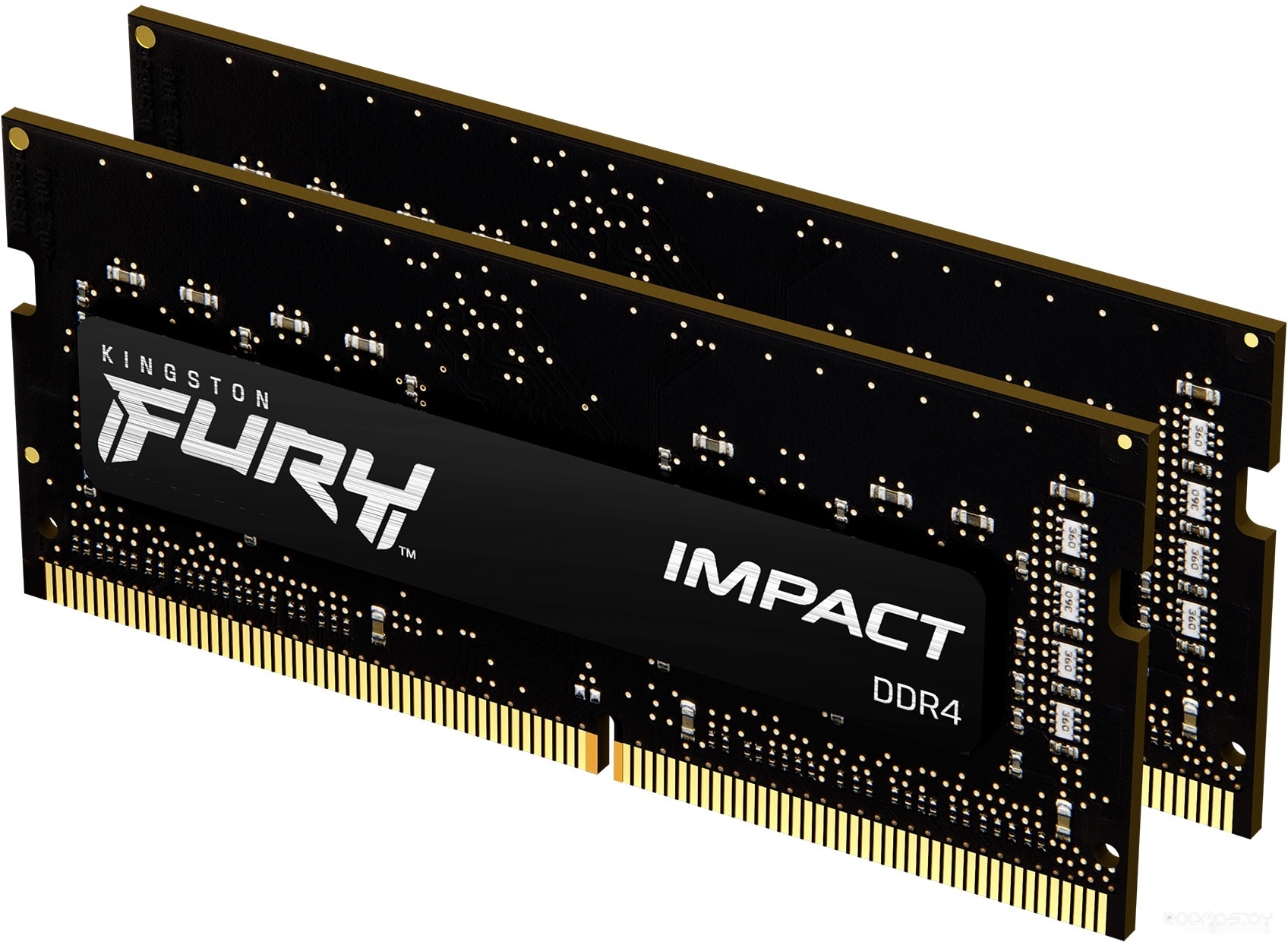 Оперативная память Kingston FURY Impact 2x8GB DDR4 SODIMM PC4-25600 KF432S20IBK2/16, фото 2