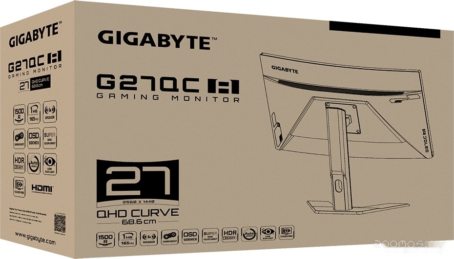 Игровой монитор Gigabyte G27QC A, фото 10
