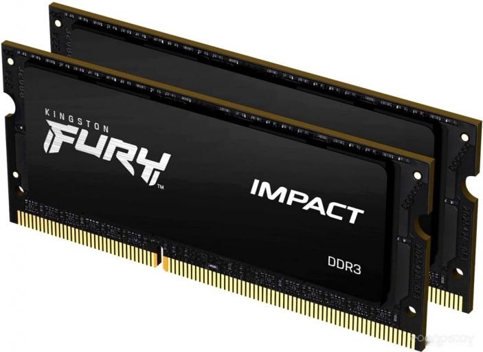 Оперативная память Kingston FURY Impact 2x8GB DDR3 SODIMM PC3-14900 KF318LS11IBK2/16, фото 1