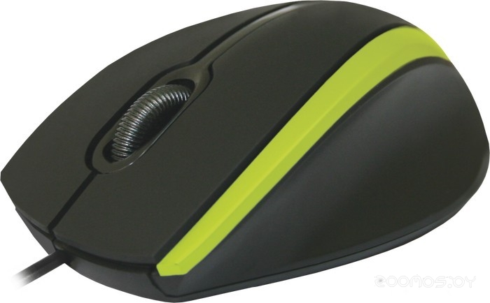 Мышь Defender MM-340 USB черный+зеленый, фото 3